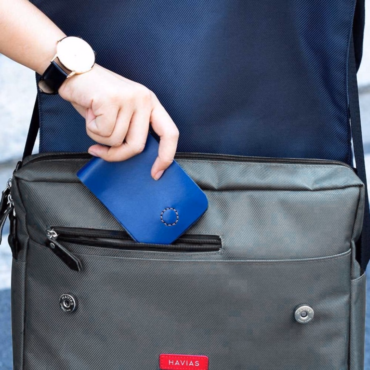 Túi Messenger Oxford Havias Black - Havias - Ảnh 5