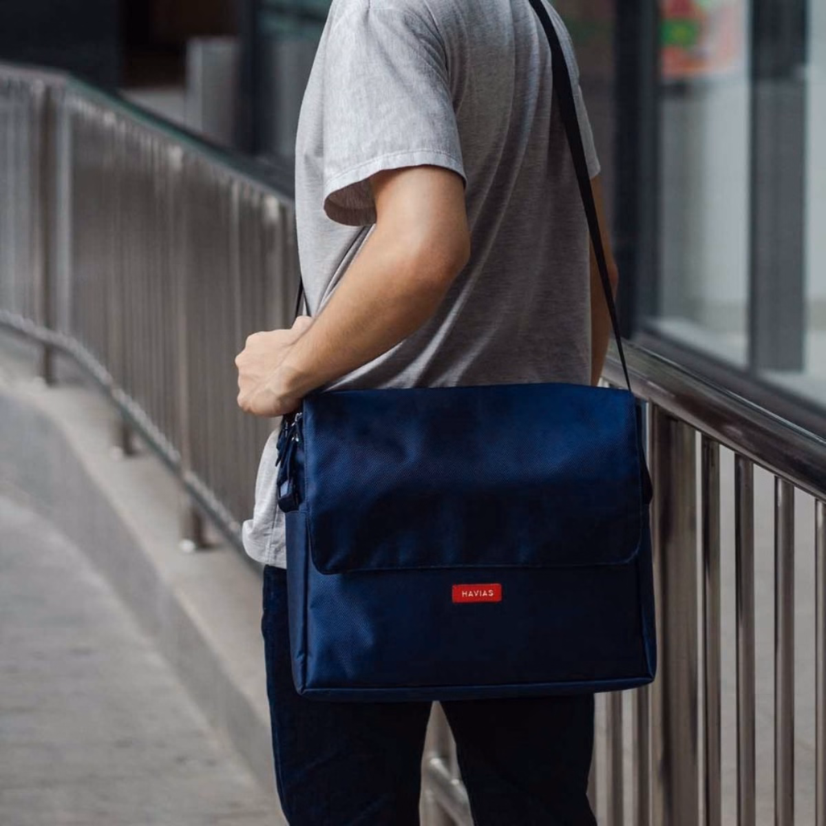 Túi Messenger Oxford Havias Black - Havias - Ảnh 6