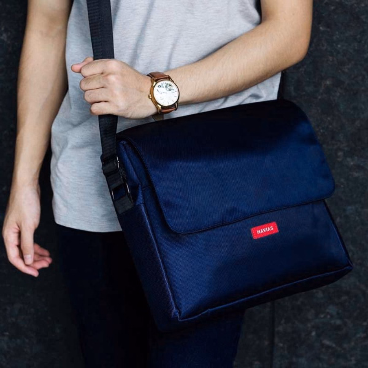 Túi Messenger Oxford Havias Black - Havias - Ảnh 10