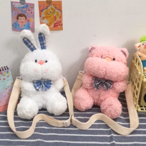 Túi Đeo Chéo Thỏ Bông Bunny Dễ Thương, Túi Gấu Bông Đáng Yêu Đeo Đi Chơi, Du Lịch Phong Cách Hàn Quốc - Dmastore