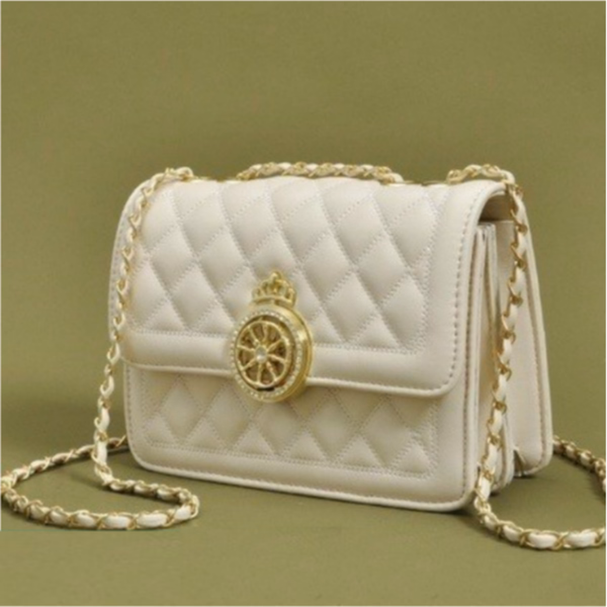 Túi Xách Nữ Đeo Chéo Khóa Vương Miện Tròn Ctb22 - Bechip - Ảnh 2