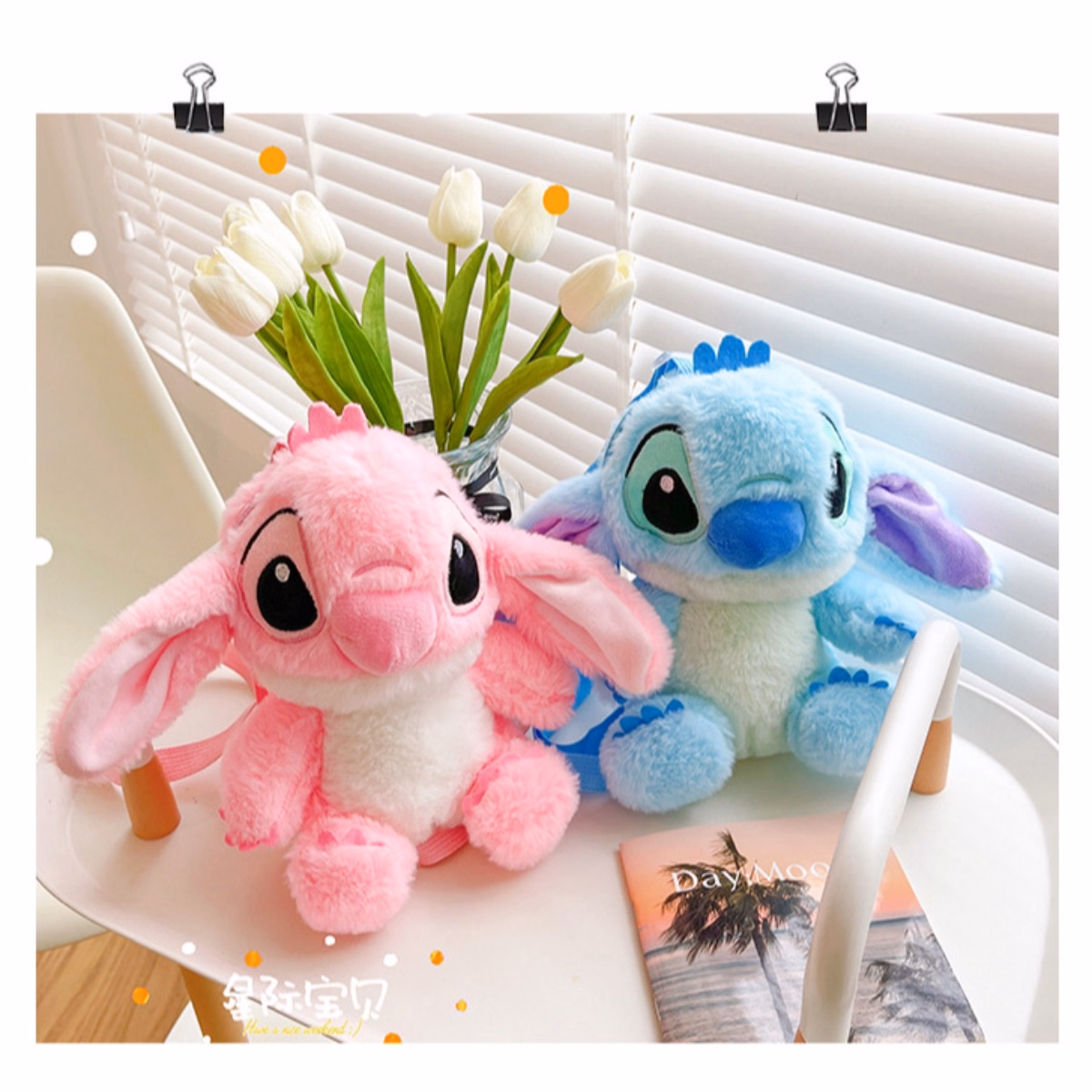 Balo Gấu Bông Stitch Siêu Đáng Yêu, Túi Đeo Vai Thú Bông Hoạt Hình Disney Chú Chó Stitch Cute - Dmastore - Ảnh 6