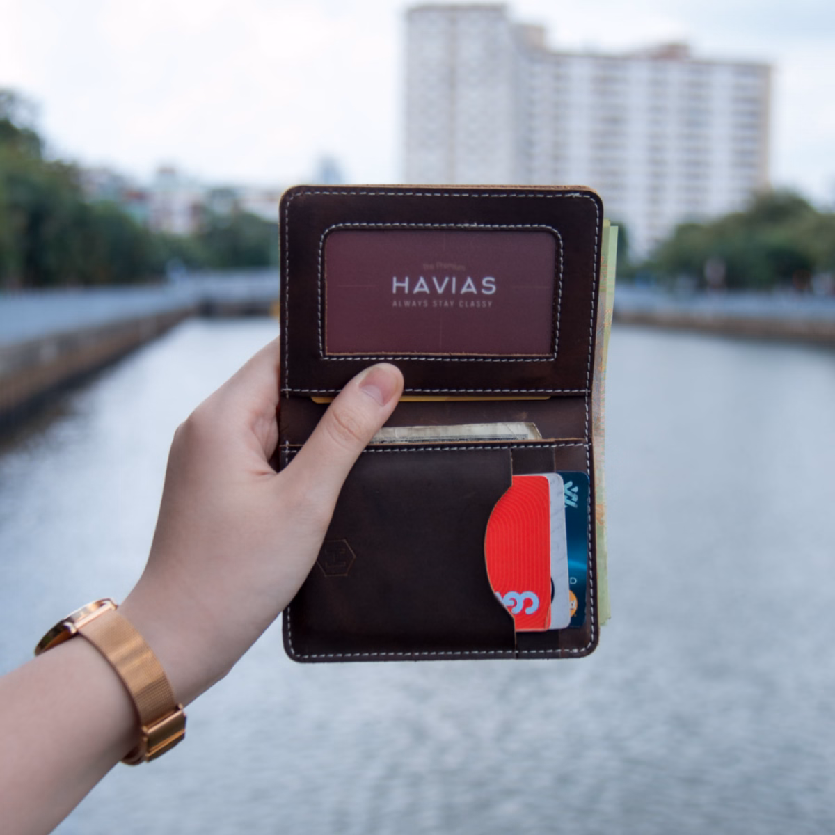 Ví Đứng Mini Vami Handcrafted Wallet - Havias - Ảnh 10
