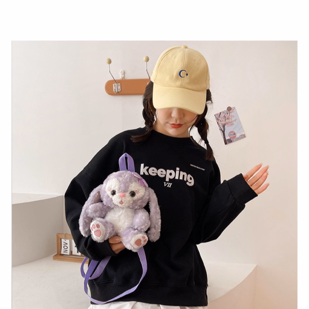 Balo Thời Trang Thỏ Bông Đáng Yêu, Túi Đeo Vai Thú Bông Phong Cách Lolita Dễ Thương - Dmastore - Ảnh 9