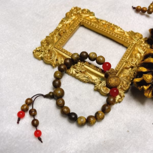 Vòng Tay Trầm Hương Tốc Thiên Nhiên Phối Túi Tiền - Đá Phong Thuỷ - Thắng Giang