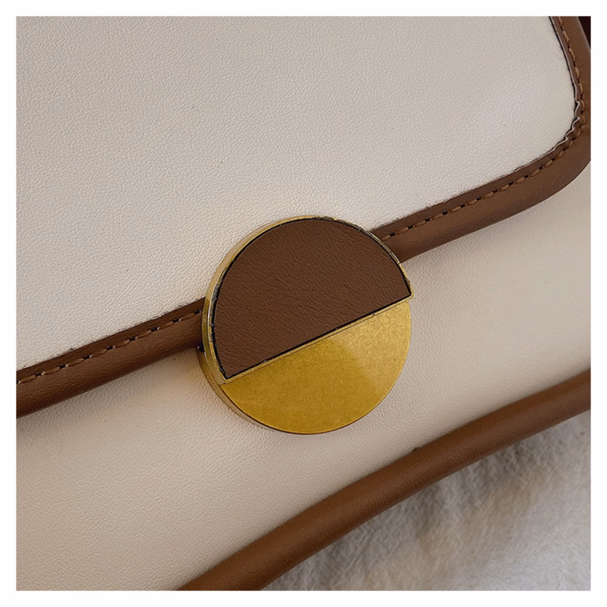 Túi Xách Nữ Da Khóa Xoay Bán Nguyệt - Ausa House - Ảnh 8