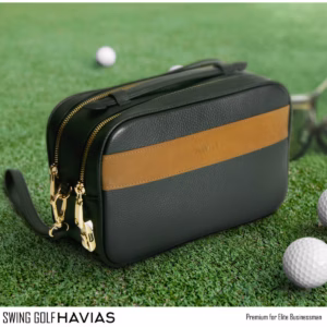 Clutch 2 Khóa Mã Số Da Bò Thật Swing Golf - Havias