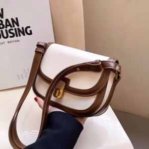 Túi Xách Bầu Viền Khoá Xoay - Vanass