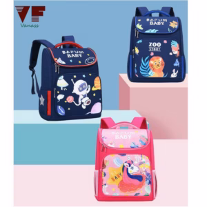 Balo Học Sinh Cấp 1 In Họa Tiết Chống Gù Lưng Cao Cấp - Vanass