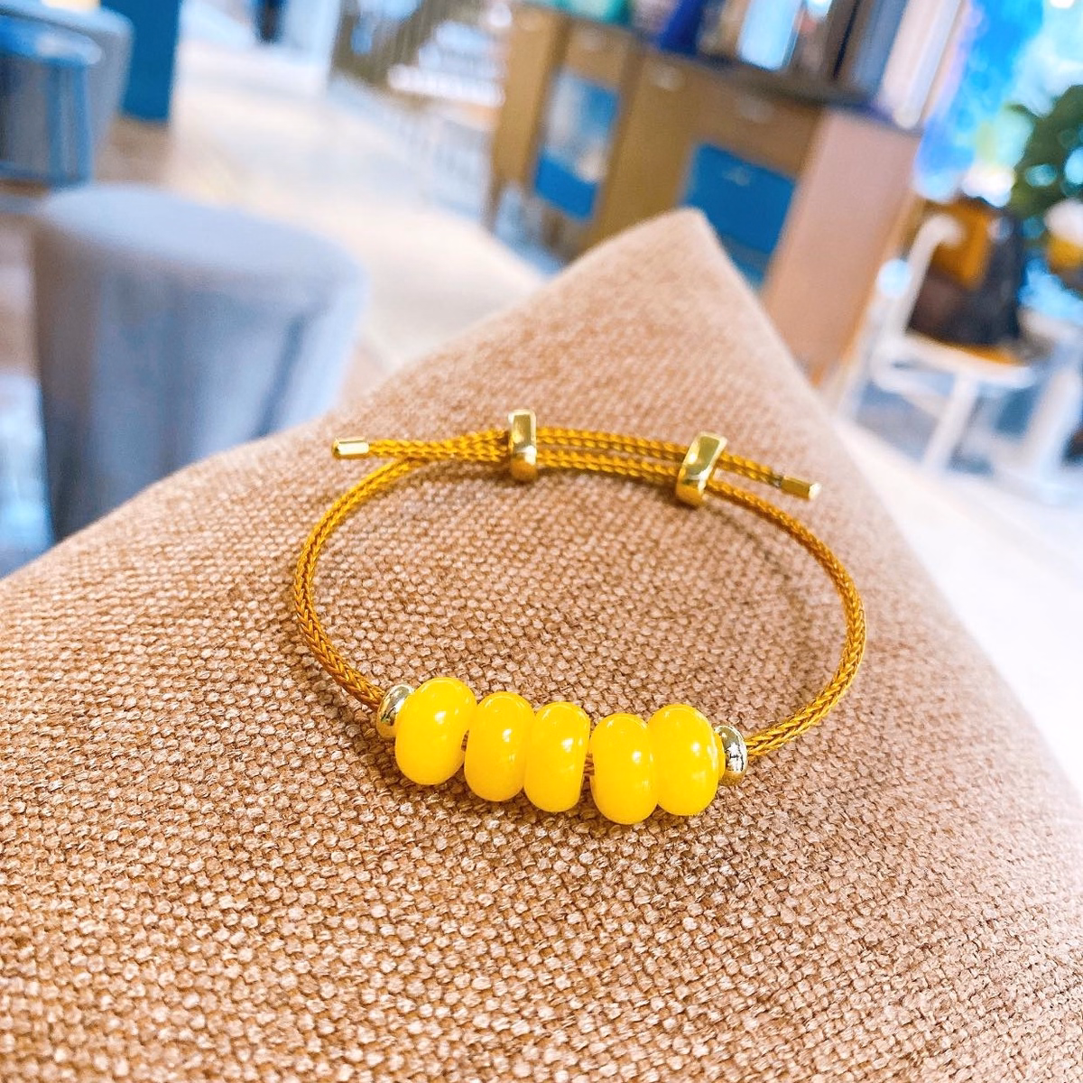 Vòng Tay Ngũ Điếu Mã Não Vàng - Thắng Giang - Ảnh 2