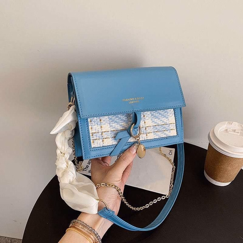 Túi Xách Nữ Phối Dạ Kẻ Xinh Xắn Lv02 - Jinbbq - Ảnh 2