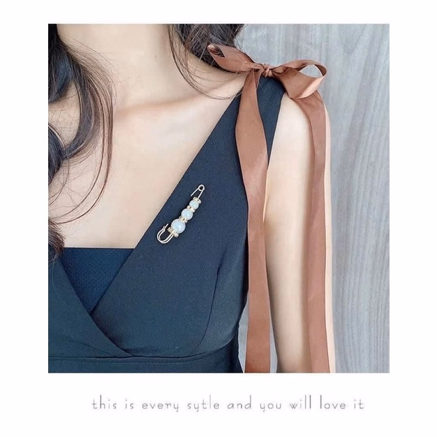 Set 13 Ghim Cài Áo Đính Hạt Ngọc Trai Thời Trang Ctb45 - Bechip - Ảnh 10