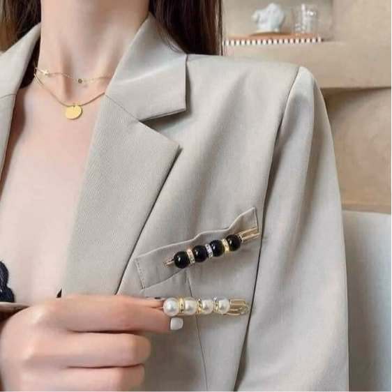 Set 13 Ghim Cài Áo Đính Hạt Ngọc Trai Thời Trang Ctb45 - Bechip - Ảnh 11