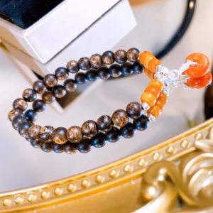 Vòng Tay Trầm Hương Sánh Chìm Phối Đồng Điếu Ngọc Cẩm Thạch Thiên Nhiên - Thắng Giang