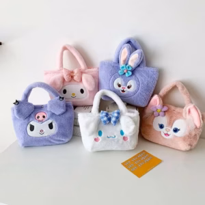 Túi Xách Tay Gấu Bông Kuromi Xinh Xắn Mềm Mại Cho Bạn Nữ,Túi Xách Kawaii Sanrio Lolita Nhật Bản Dễ Thương - Dmastore
