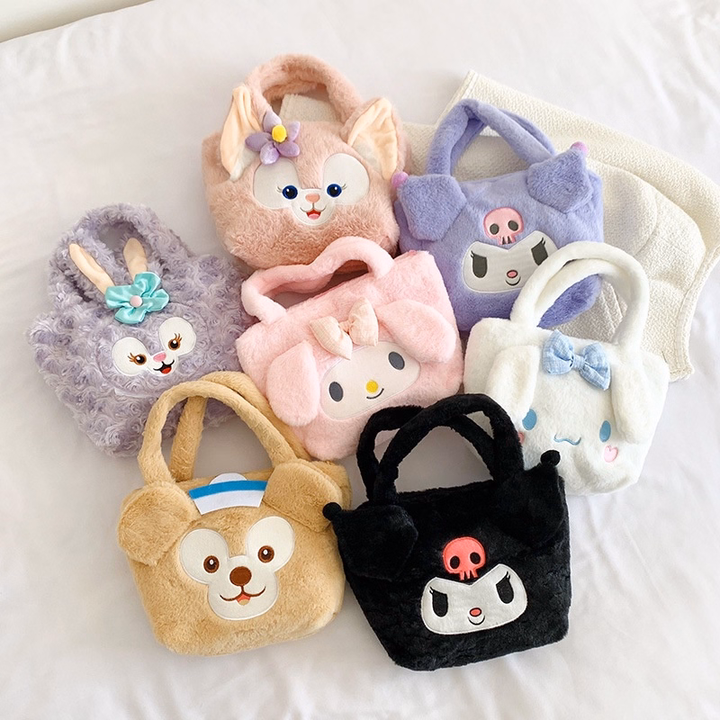 Túi Xách Tay Gấu Bông Kuromi Xinh Xắn Mềm Mại Cho Bạn Nữ,Túi Xách Kawaii Sanrio Lolita Nhật Bản Dễ Thương - Dmastore - Ảnh 16