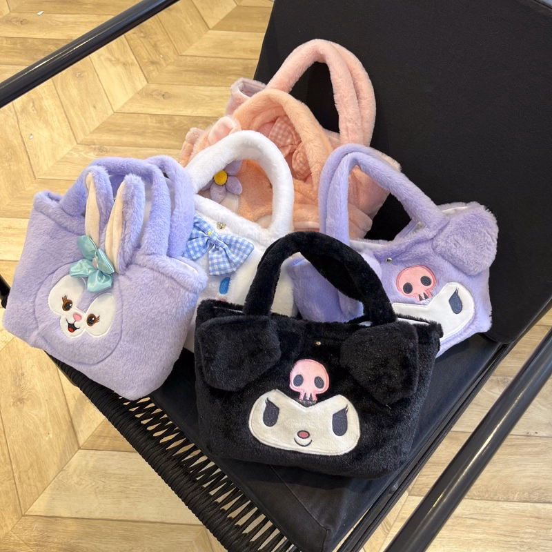 Túi Xách Tay Gấu Bông Kuromi Xinh Xắn Mềm Mại Cho Bạn Nữ,Túi Xách Kawaii Sanrio Lolita Nhật Bản Dễ Thương - Dmastore - Ảnh 18