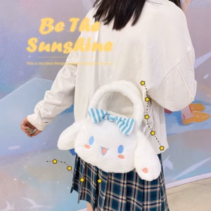 Túi Cinnamoroll Đính Nơ Đeo Chéo Có Quai Xách Linh Hoạt Tiện Ích, Túi Đeo Chéo Thú Bông Lolita Siêu Đáng Yêu - Dmastore