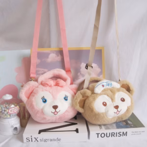 Túi Đeo Chéo Gấu Bông Duffy - Shirley Có Quai Xách Dễ Thương, Túi Xách Đựng Đồ Thú Bông Mềm Mại Đáng Yêu - Dmastore