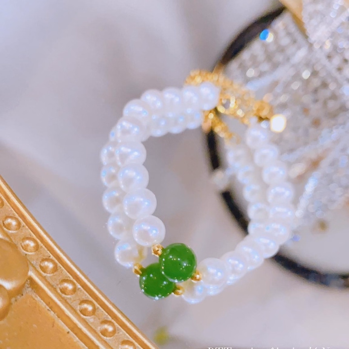 Vòng Tay Ngọc Trai Nuôi Thiên Nhiên Gắn Đá Phong Thủy - Thắng Giang - Ảnh 4