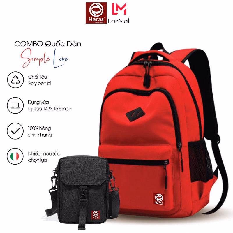 Bộ Balo Nam Nữ Thời Trang Và Túi Đeo Chéo Hàn Quốc Hrsl244Hr281 - Haras - Ảnh 2