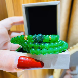 Vòng Tay Túi Tiền Thạch Anh Xanh - Thắng Giang