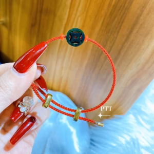 Vòng Tay Xu Kim Tiền Ngọc Cẩm Thạch Sơn Thủy Thiên Nhiên - Thắng Giang