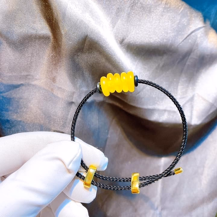 Vòng Tay Ngũ Điếu Mã Não Vàng Thiên Nhiên - Thắng Giang - Ảnh 2