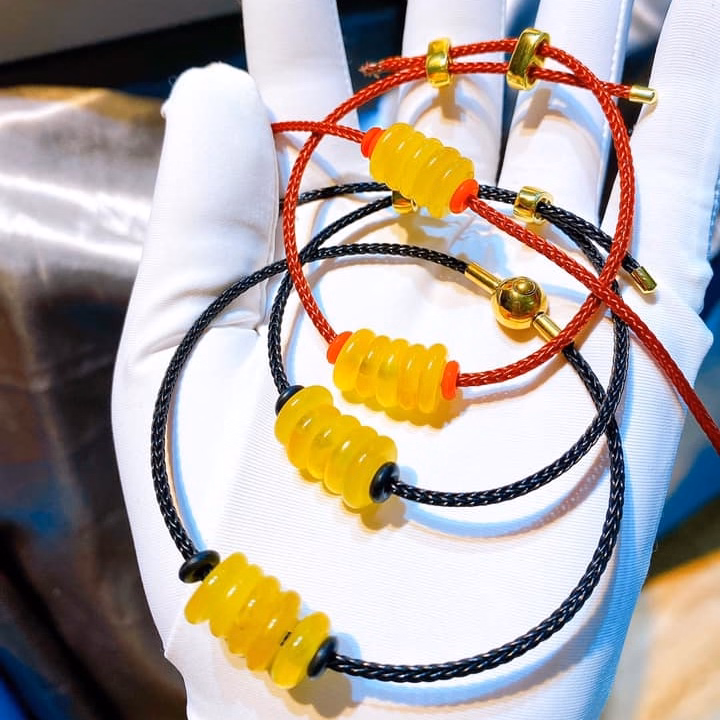 Vòng Tay Ngũ Điếu Mã Não Vàng Thiên Nhiên - Thắng Giang - Ảnh 3