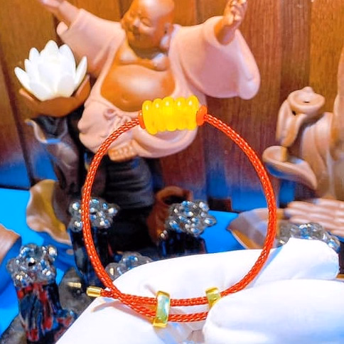 Vòng Tay Ngũ Điếu Mã Não Vàng Thiên Nhiên - Thắng Giang - Ảnh 4