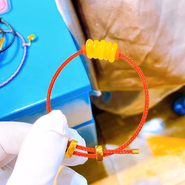 Vòng Tay Ngũ Điếu Mã Não Vàng Thiên Nhiên - Thắng Giang - Ảnh 5