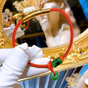 Vòng Tay Lu Thống Đồng Điếu Ngọc Cẩm Thạch Thiên Nhiên - Thắng Giang