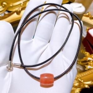 Dây Chuyền Lu Thống Đá Đào Hoa Thiên Nhiên Tăng Vận Khí Đào Hoa - Thắng Giang