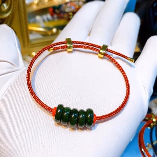 Vòng Tay Ngũ Điếu Ngọc Bích Thiên Nhiên - Thắng Giang - Ảnh 2