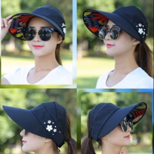 Mũ Đính Ngọc Rộng Vành Chống Nắng Thời Trang - Dmastore