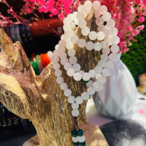 Chuỗi Tràng Hạt 108 Hạt Thạch Anh Thiên Nhiên, Vòng Cổ Cao Cấp - Thắng Giang