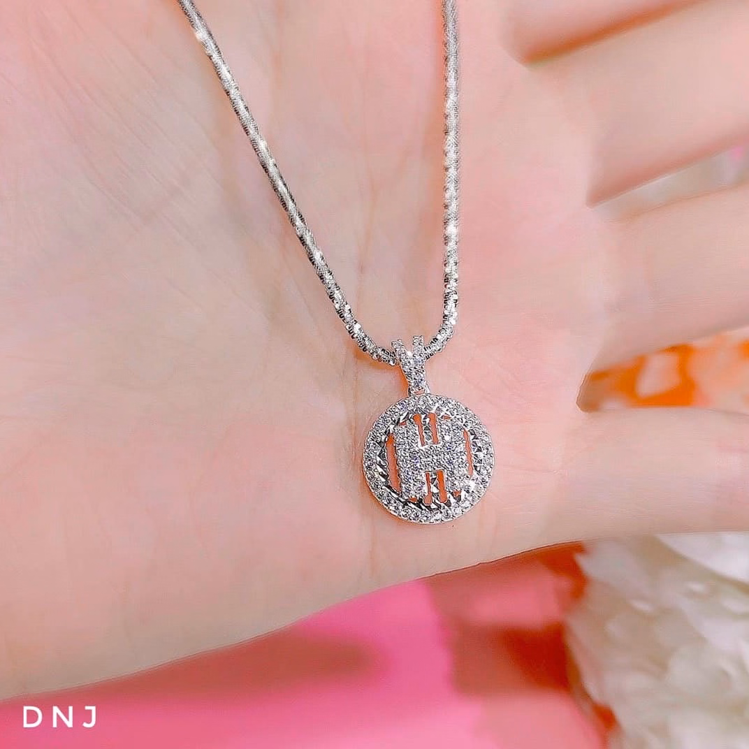 Kiềng Cổ Mềm Bạc Italy Cao Cấp Mặt Chữ H Có Thẻ Hóa Đơn - Thắng Giang - Ảnh 2