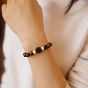 Vòng Tay Trầm Hương Tốc Phối Sen Và Hạt Xương Mỹ Nghệ - Thắng Giang