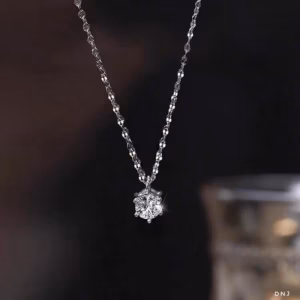 Dây Chuyền Mặt Đính Đá Bạc Ta Cao Cấp Có Thẻ Hóa Đơn - Thắng Giang