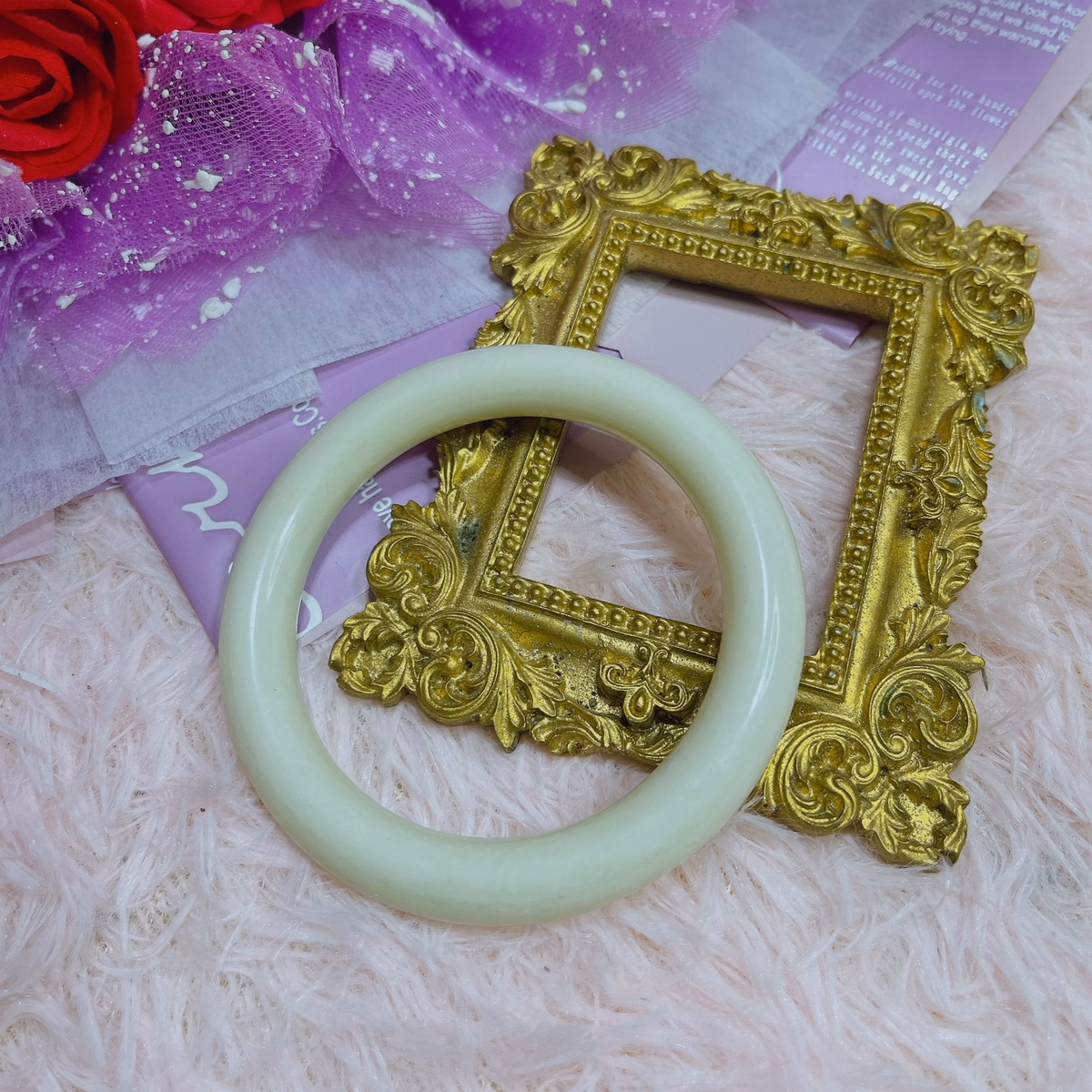 Vòng Tay Đá Serpentine Trắng Thiên Nhiên Nhiên - Thắng Giang - Ảnh 2