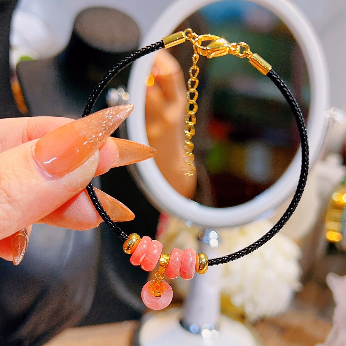 Vòng Tay Ngũ Điếu Ngọc Thiên Nhiên Bọc Vàng Tây 10 Kara - Thắng Giang - Ảnh 19