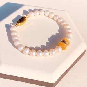 Vòng Tay Ngọc Trai Nuôi Nước Ngọt Thiên Nhiên Phối Lu Thống - Thắng Giang