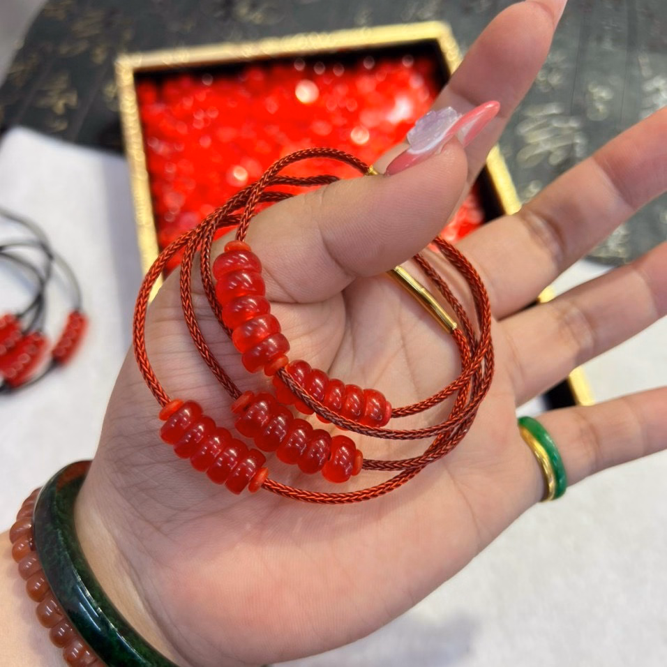 Vòng Tay Ngũ Điếu Cẩm Thạch Huyết Đỏ - Thắng Giang - Ảnh 9