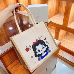 Túi Cói Hoạt Hình Và Cô Gái Dễ Thương Kt08 - Jinbbq