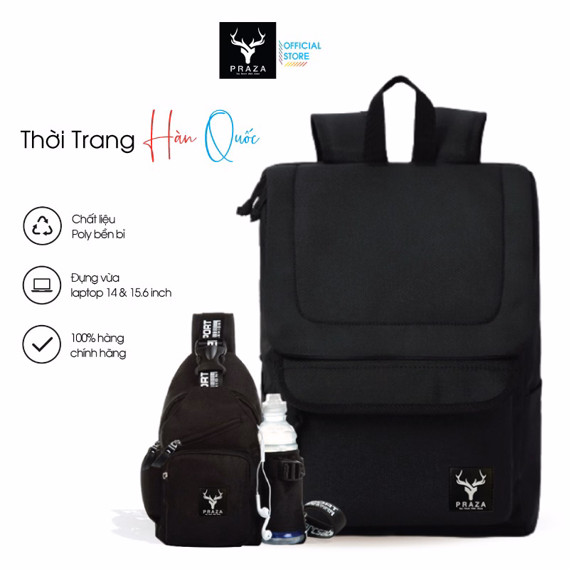 Bộ Balo Thể Thao Trượt Nước Cao Cấp Và Túi Đeo Chéo Nhiều Ngăn Bl196Dc108 - Praza