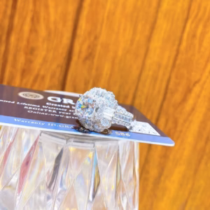 Nhẫn Bạc Ý Đính Đá Xi Bạch Kim Tặng Phiếu Kiểm Định, Nhẫn Hình Hoa - Thắng Giang