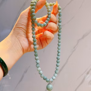 Bộ Trang Sức Ngọc Cẩm Thạch Malay Tặng Kèm Hộp - Thắng Giang