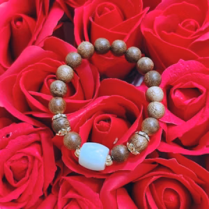 Vòng Tay Trầm Hương Tốc Phối Lu Thống Ngọc Cẩm Thạch Thiên Nhiên Tuýp A - Thắng Giang