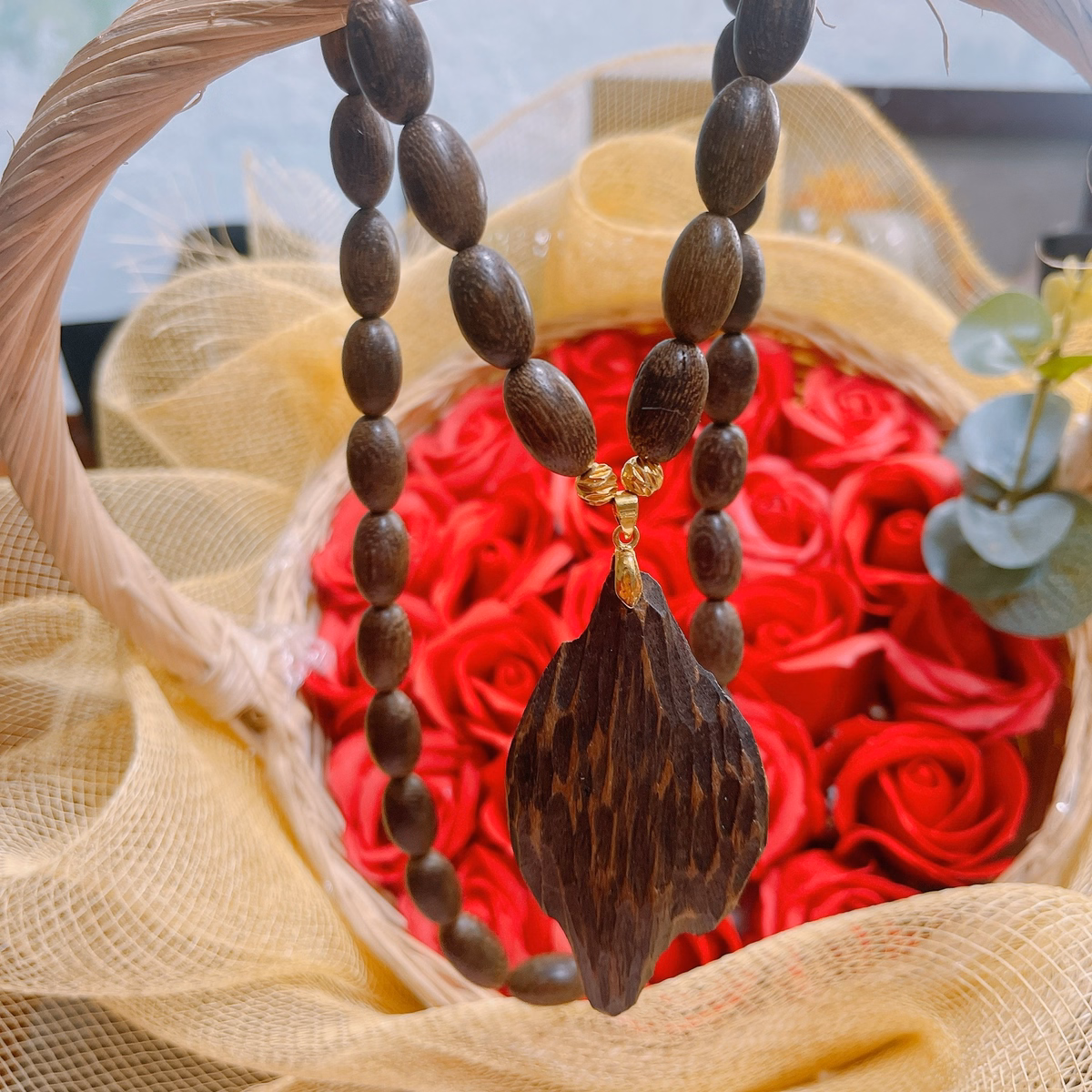 Dây Chuyền Nam Trầm Hương Mắt Tử Thiên Nhiên - Thắng Giang - Ảnh 4