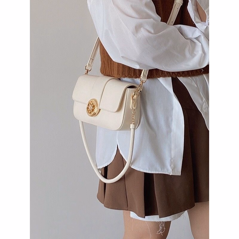 Túi Xách Nữ Da Lì Mềm Khóa Kim Đồng Hồ Lv20 - Jinbbq - Ảnh 4